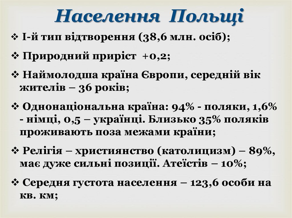 Населення Польщі