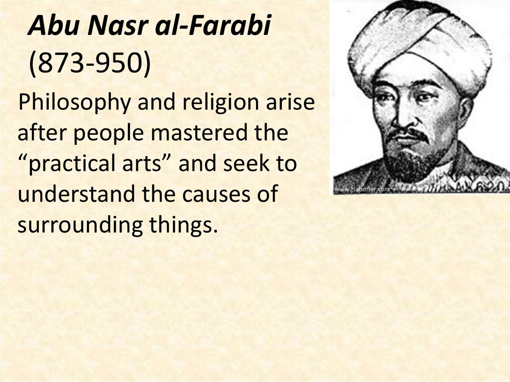 Abu Nasr al-Farabi (873-950)