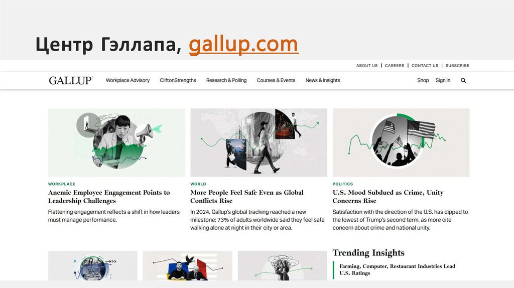 Центр Гэллапа, gallup.com