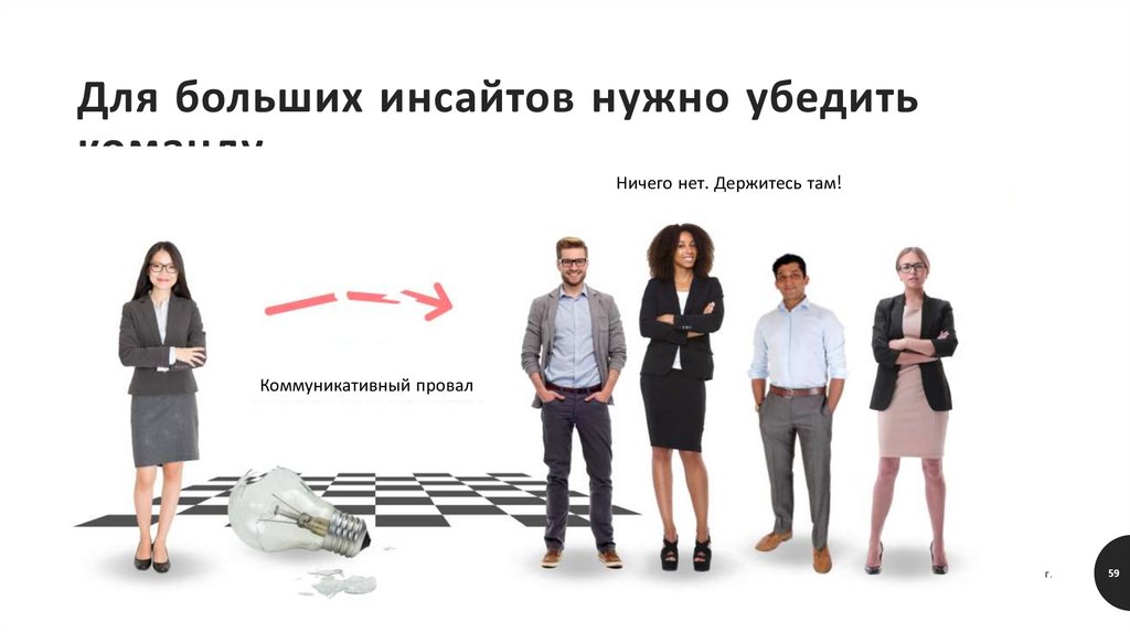 Для больших инсайтов нужно убедить команду