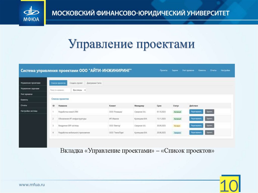 Управление проектами