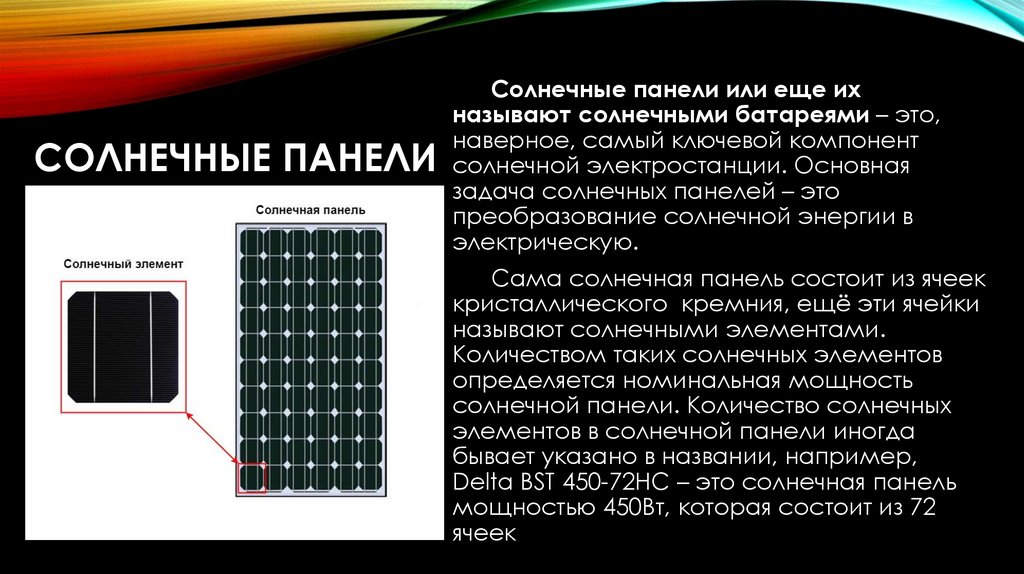 Солнечные панели