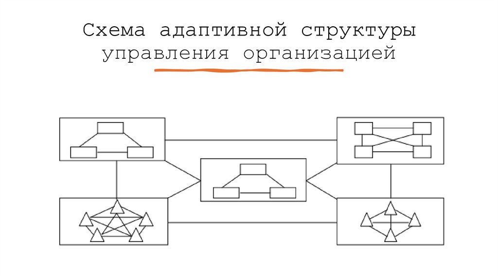 Схема адаптивной структуры управления организацией