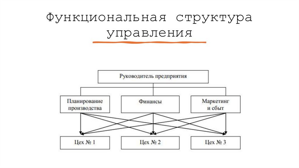 Функциональная структура управления