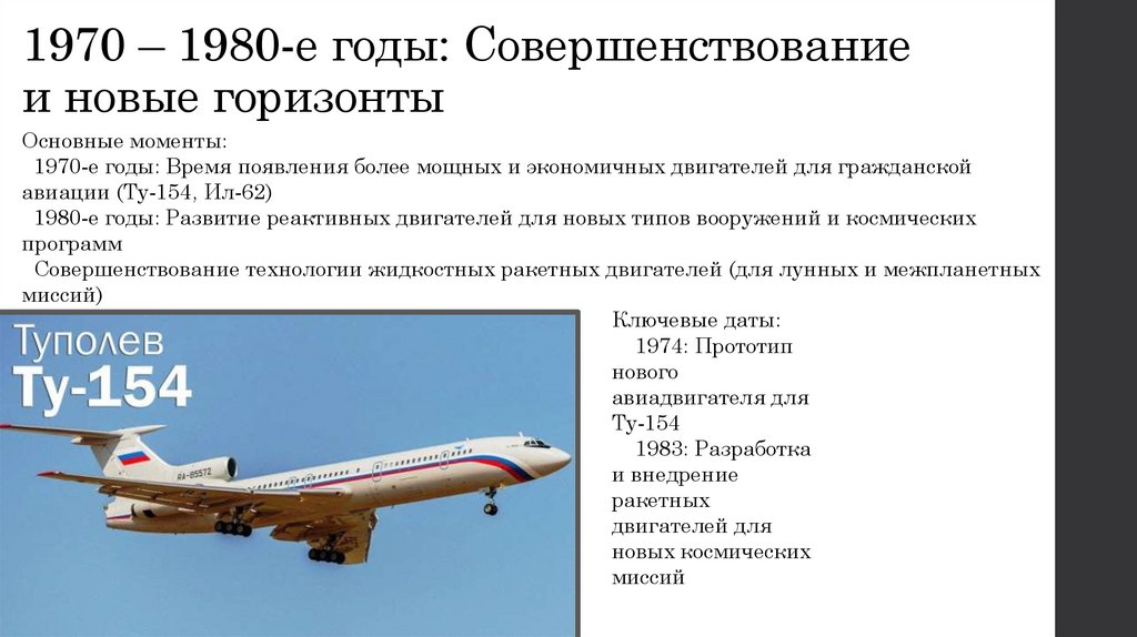 1970 – 1980-е годы: Совершенствование и новые горизонты