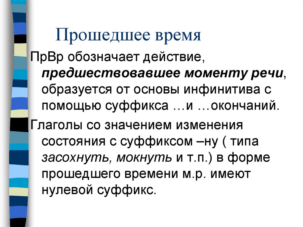 Прошедшее время