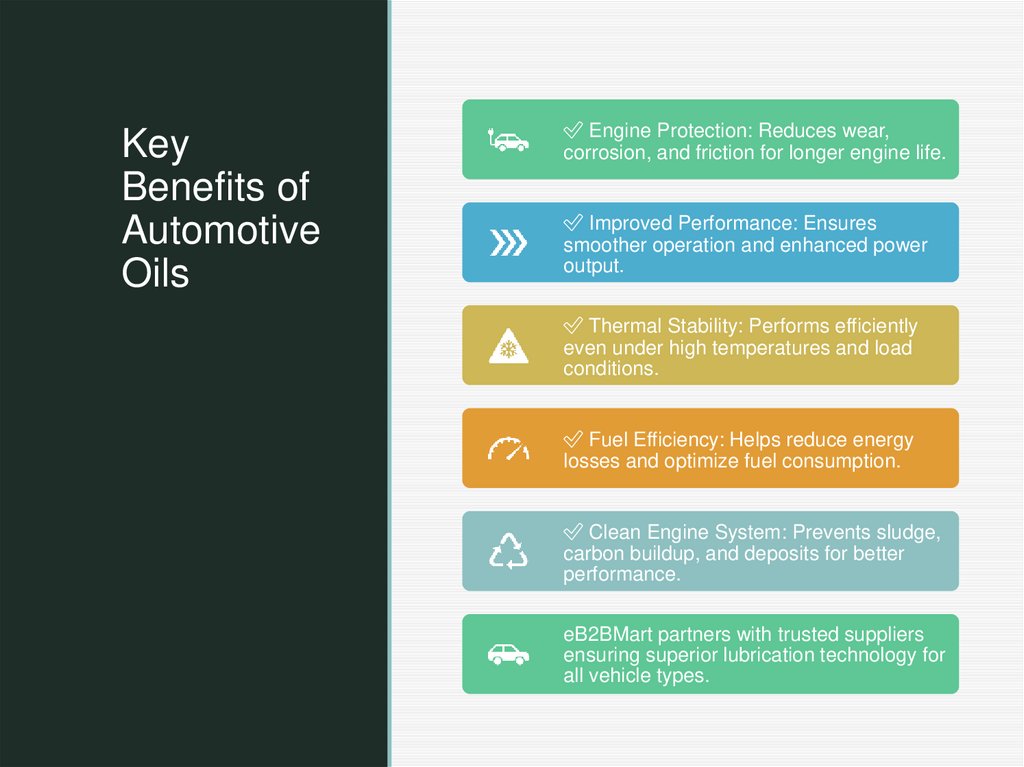 Key Benefits of Automotive Oils