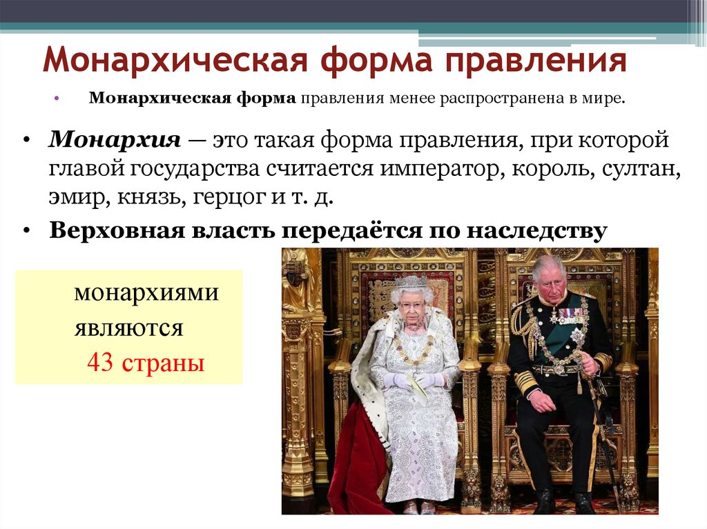 Монархическая форма правления
