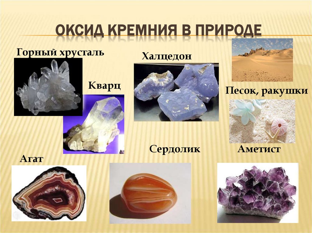 Оксид кремния в природе