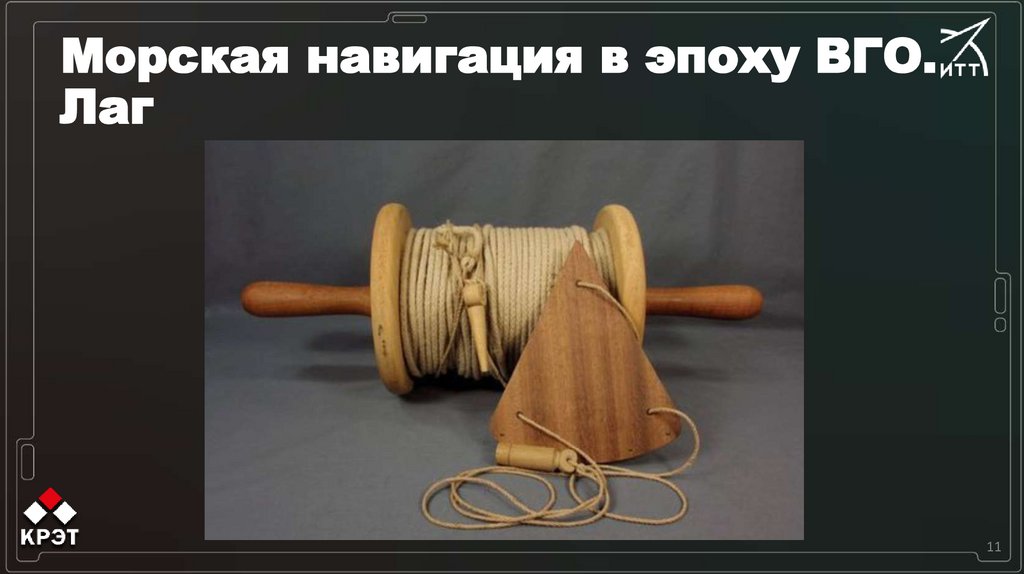 Морская навигация в эпоху ВГО. Лаг