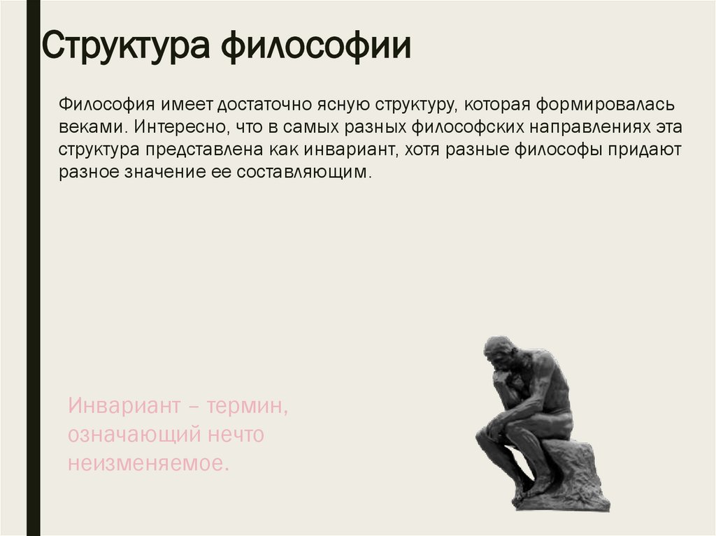 Структура философии
