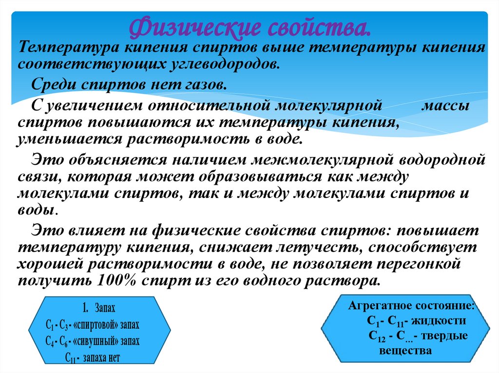 Физические свойства.