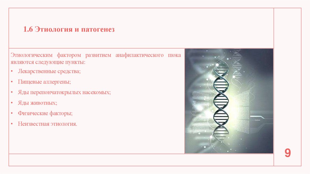 1.6 Этиология и патогенез