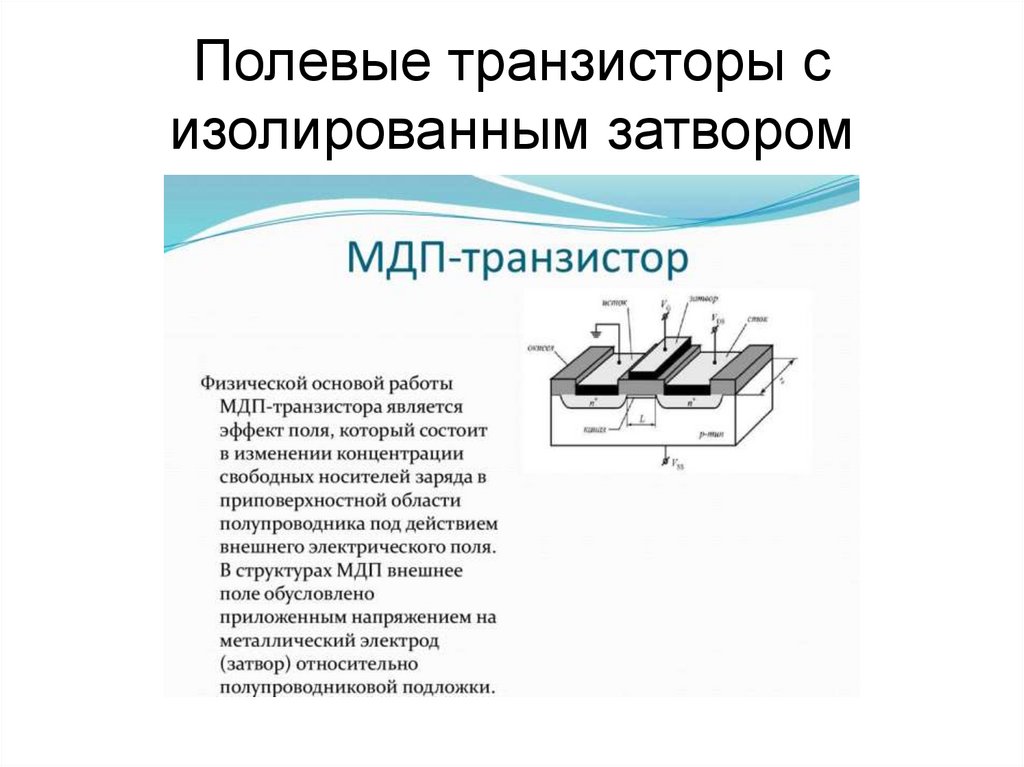 Полевые транзисторы с изолированным затвором