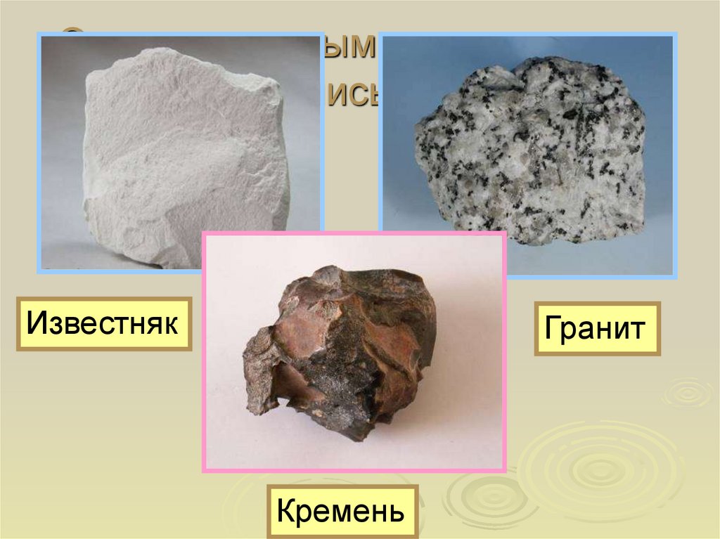 С какими горными породами мы познакомились в 1 классе?
