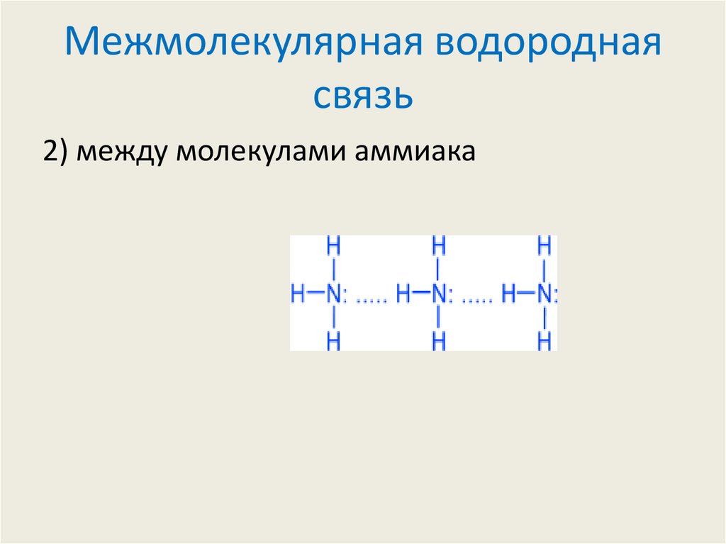 Межмолекулярная водородная связь