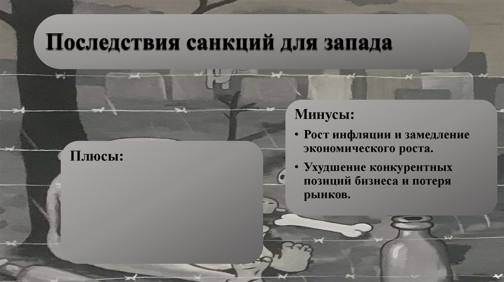 Последствия санкций для запада