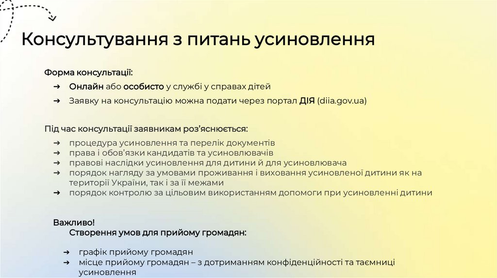 Консультування з питань усиновлення