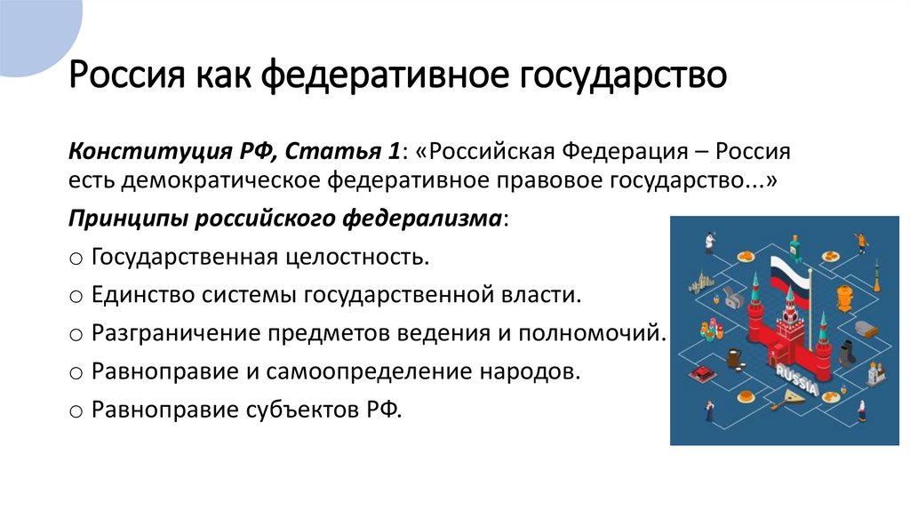 Россия как федеративное государство