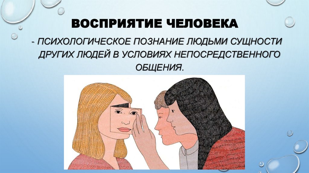 Восприятие человека