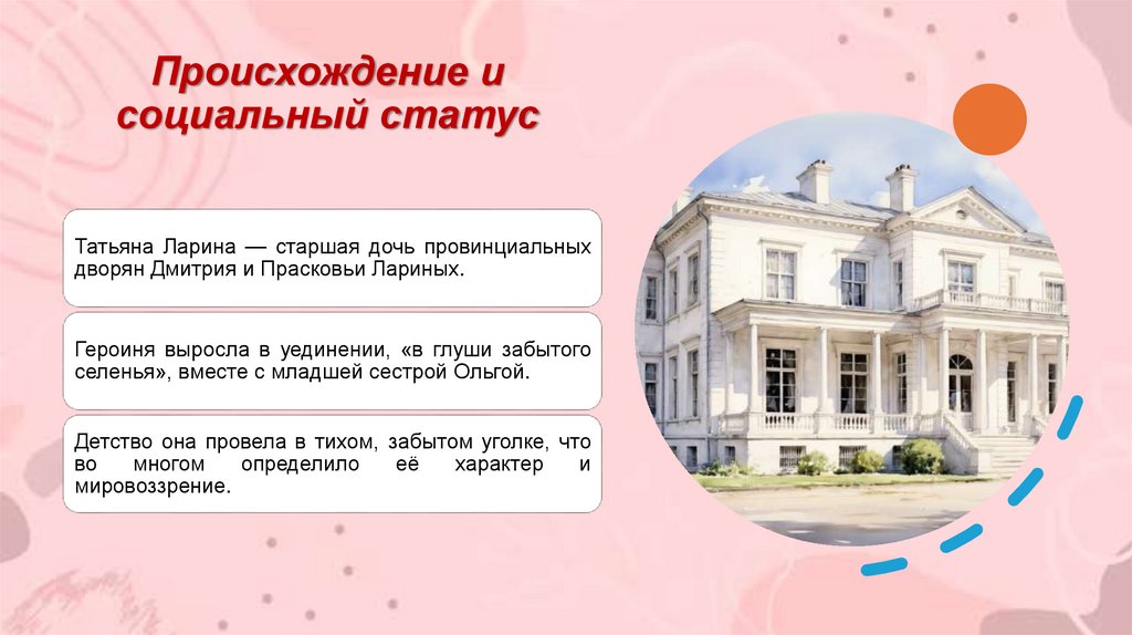 Происхождение и социальный статус