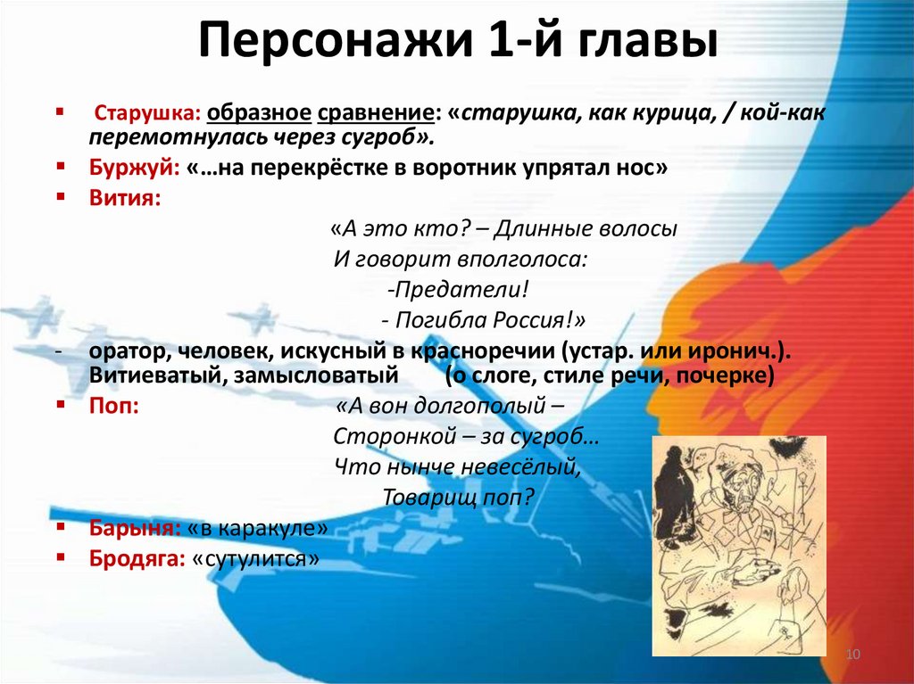 Персонажи 1-й главы