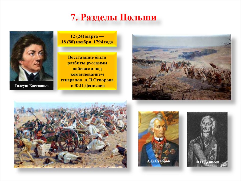 7. Разделы Польши