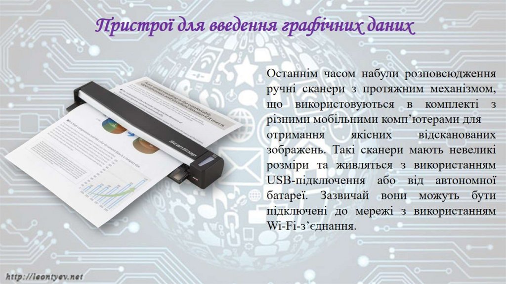 Пристрої для введення графічних даних