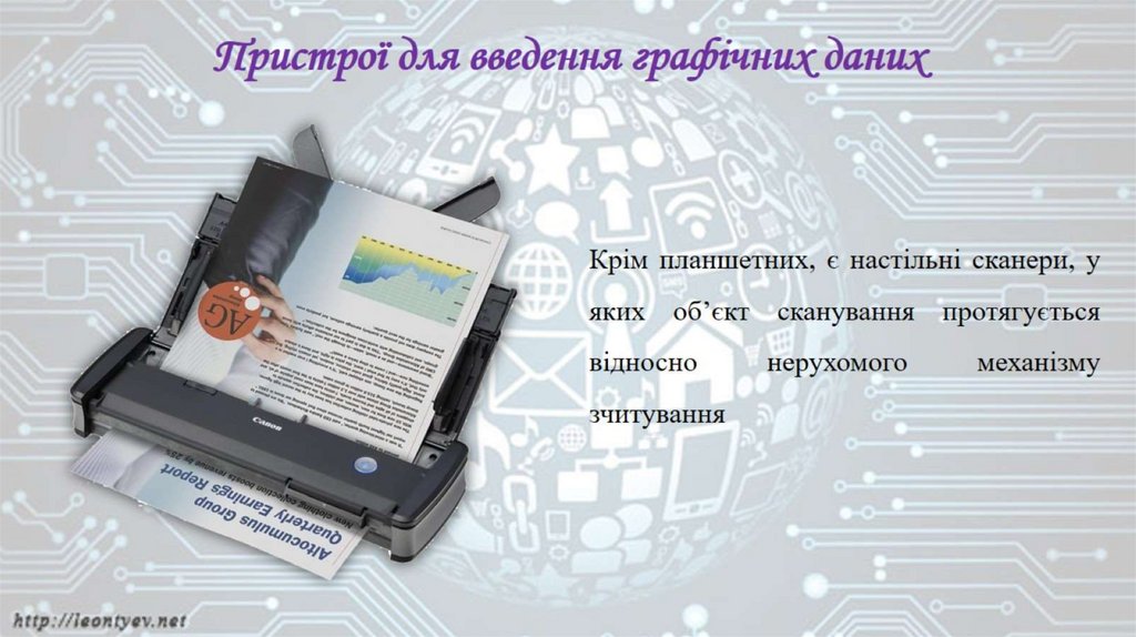 Пристрої для введення графічних даних