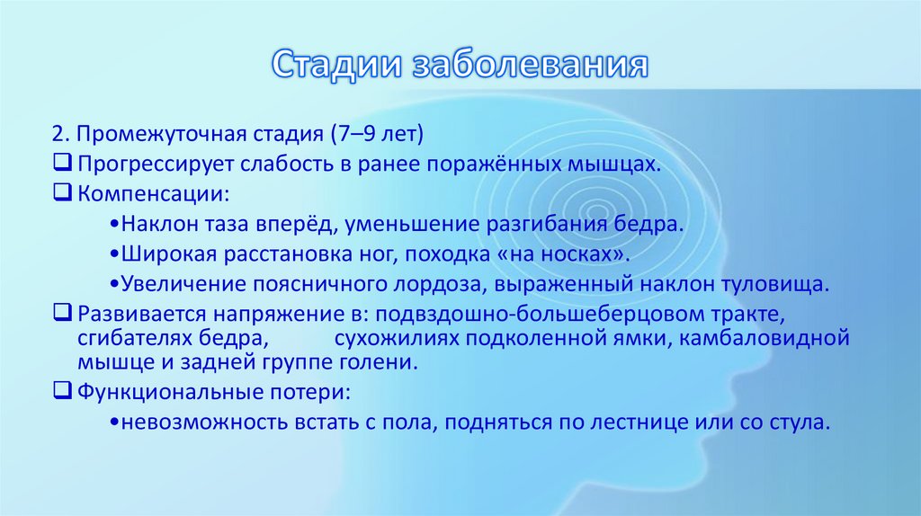 Стадии заболевания