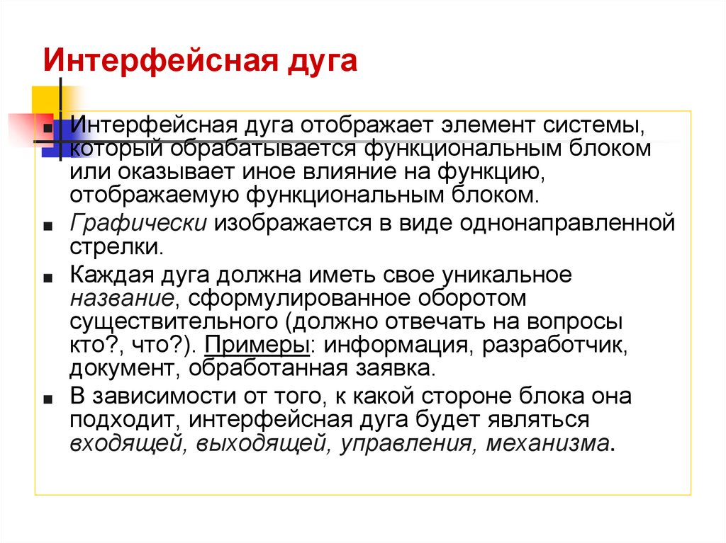 Интерфейсная дуга