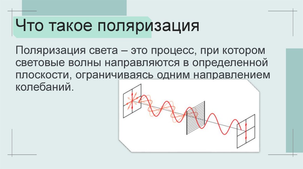 Что такое поляризация