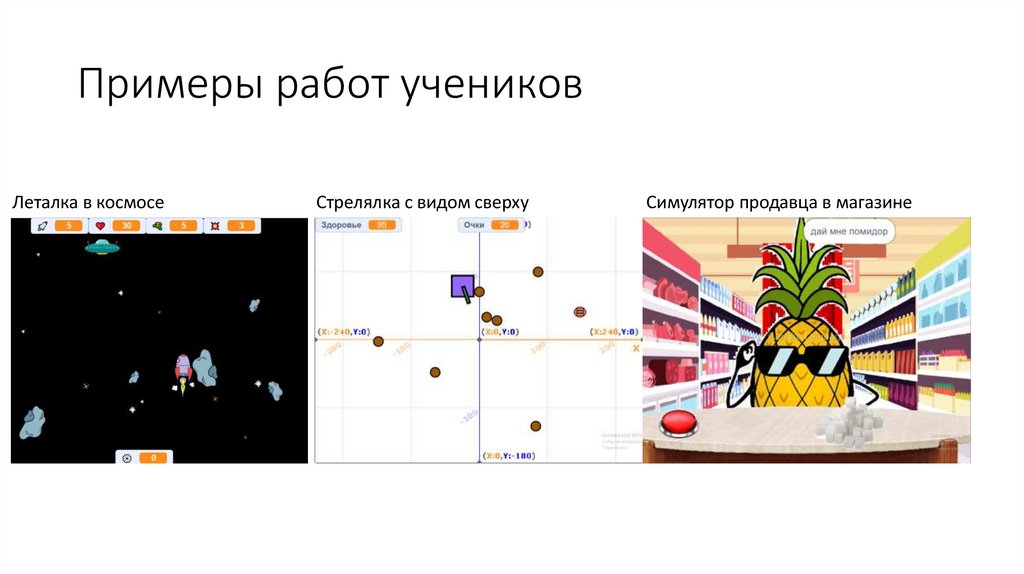 Примеры работ учеников