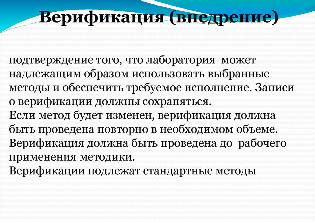 Верификация (внедрение)