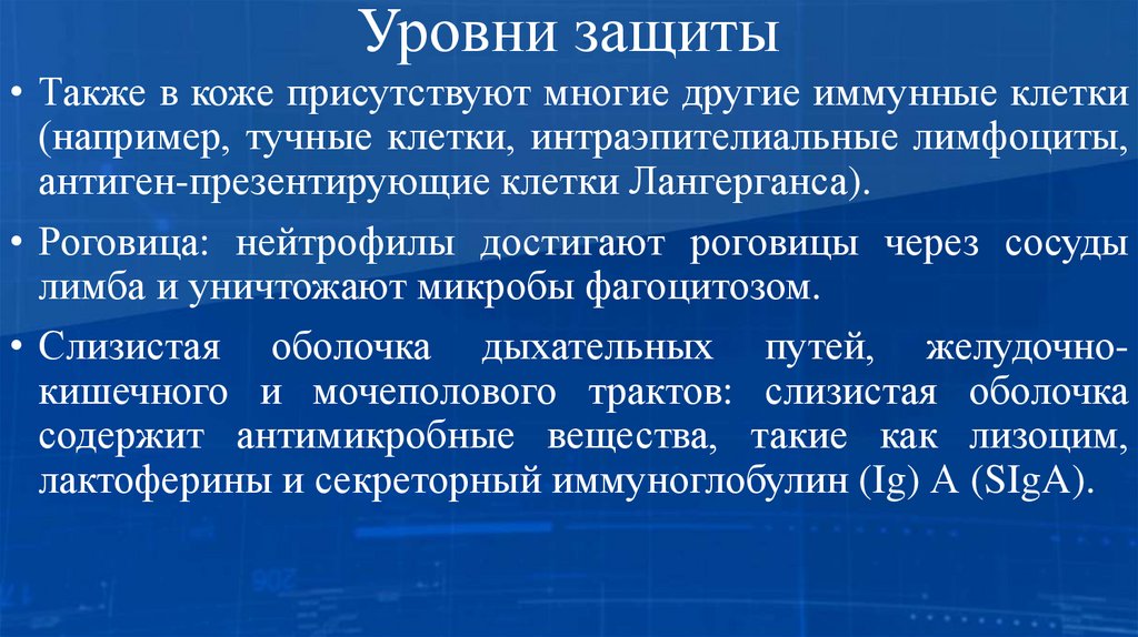 Уровни защиты