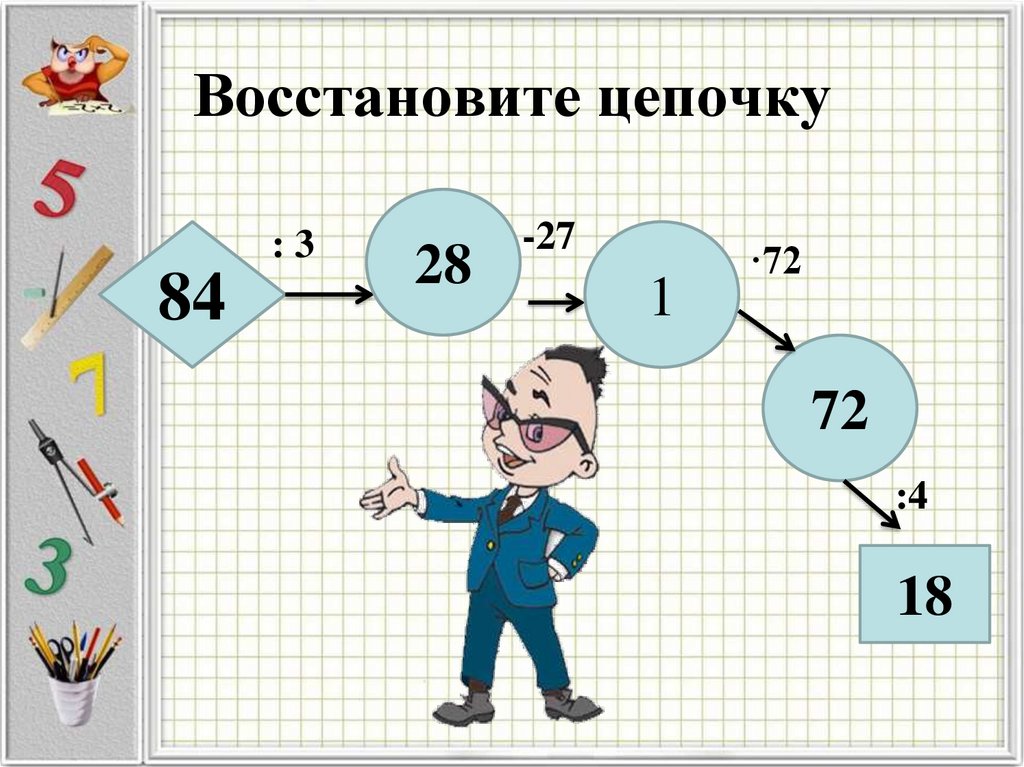 Восстановите цепочку