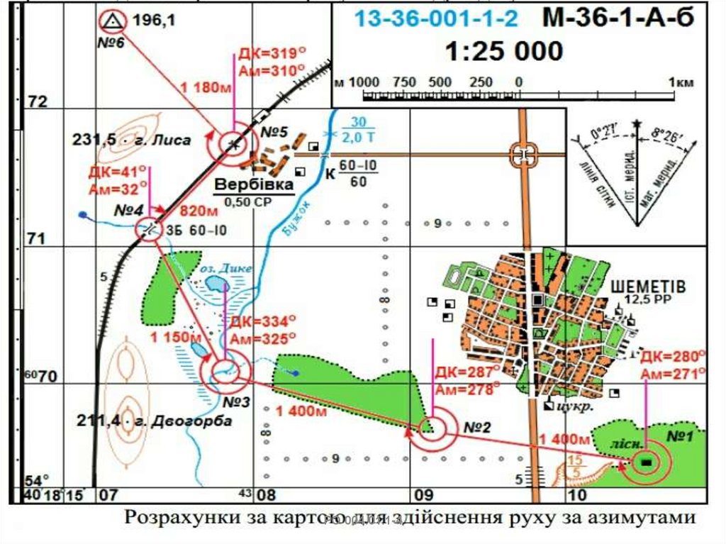 ОРІЄНТУВАННЯ ЗА ПРИВ'ЯЗКОЮ ДО МІСЦЕВОСТІ, ПРОКЛАДАННЯ МАРШРУТУ