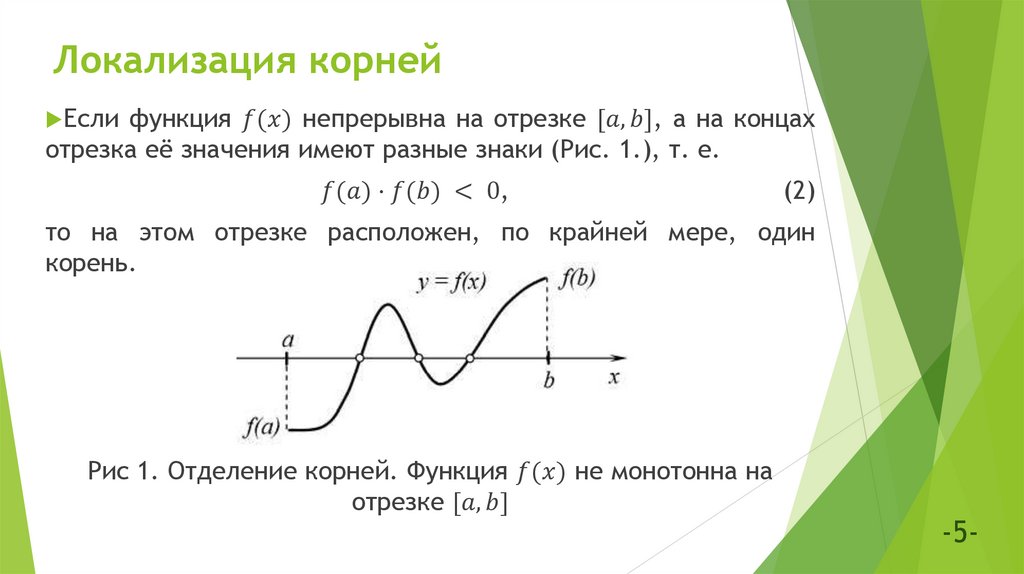 Локализация корней