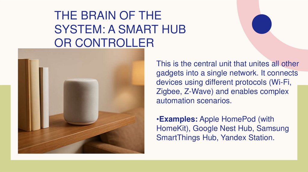 The brain of the system: A smart hub or controller
