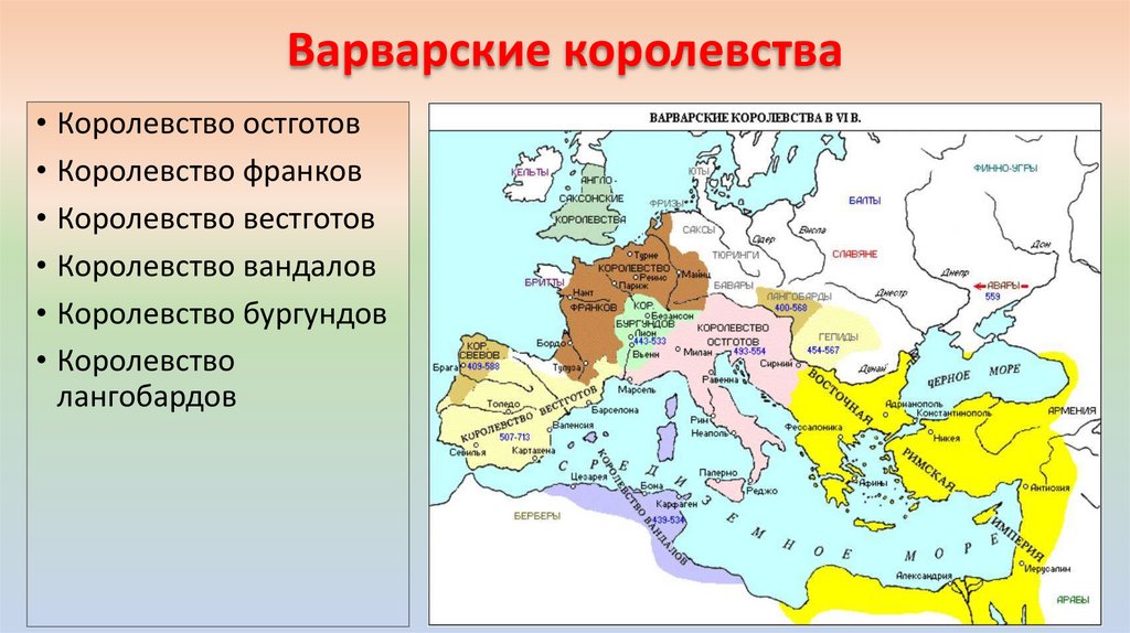 Варварские королевства