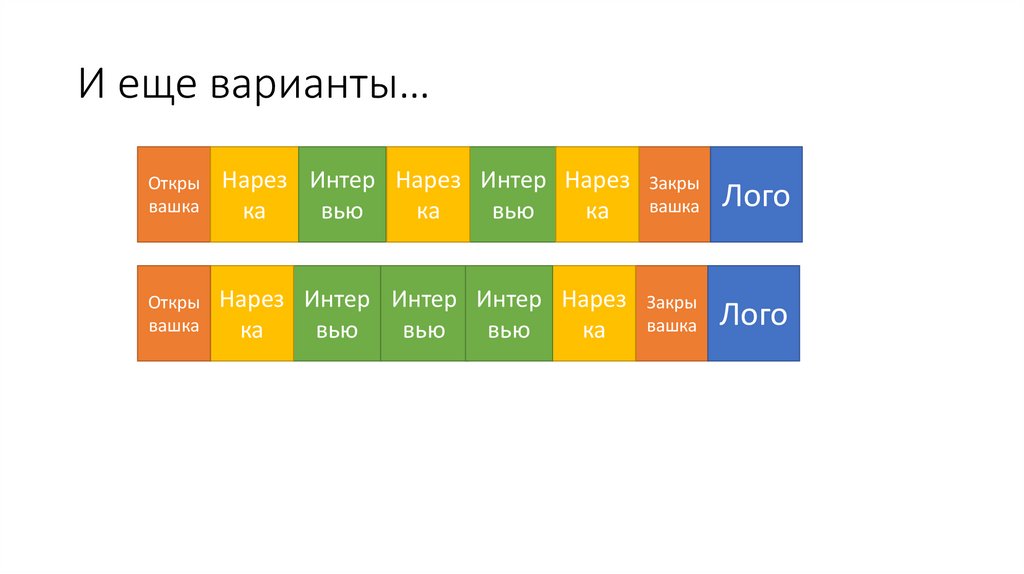 И еще варианты…