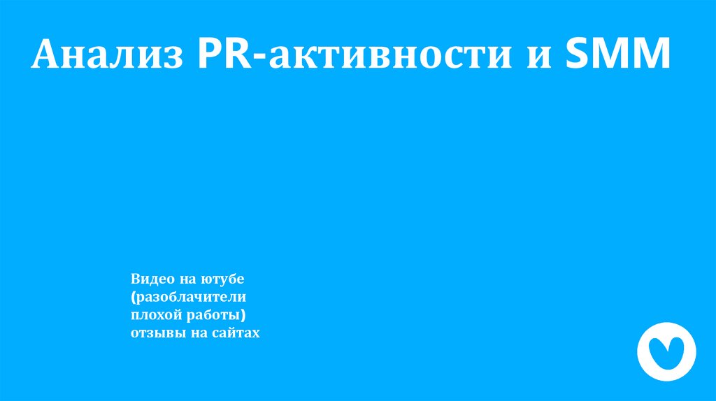 Анализ PR-активности и SMM