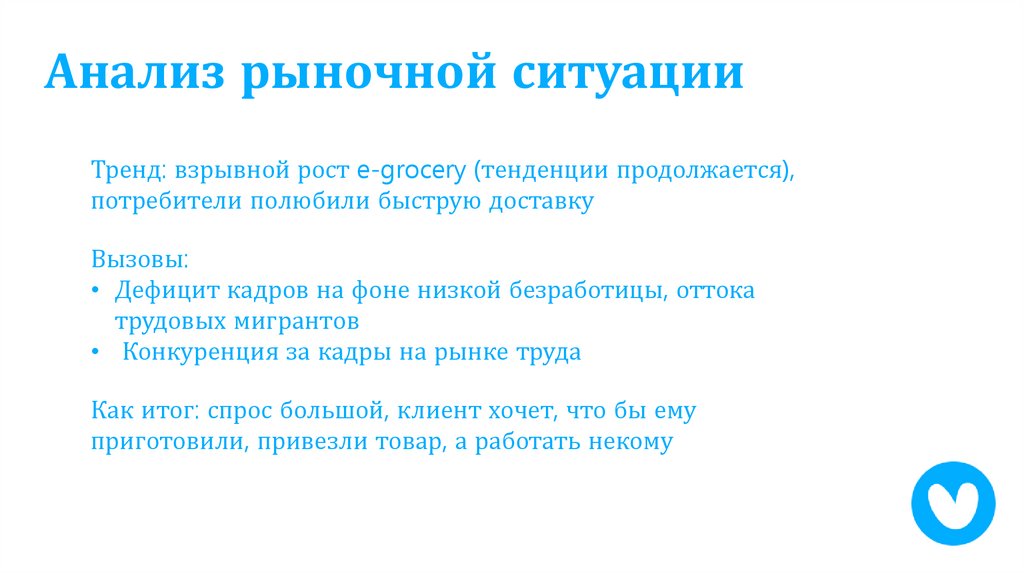 Анализ рыночной ситуации