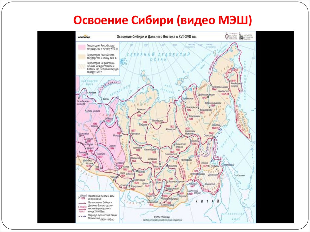Освоение Сибири (видео МЭШ)
