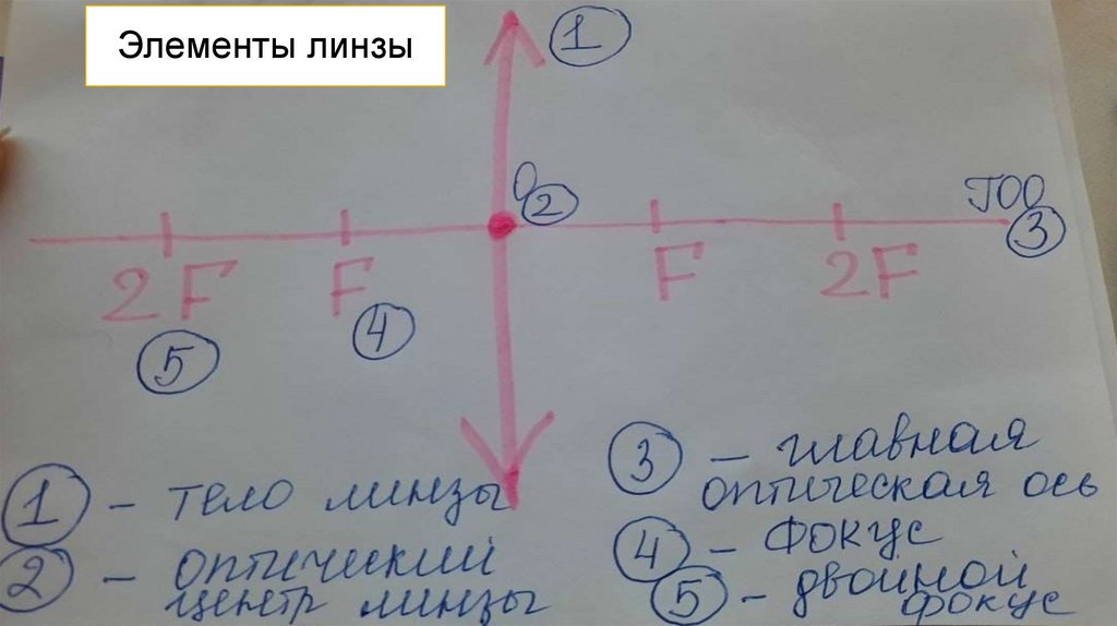 Элементы линзы