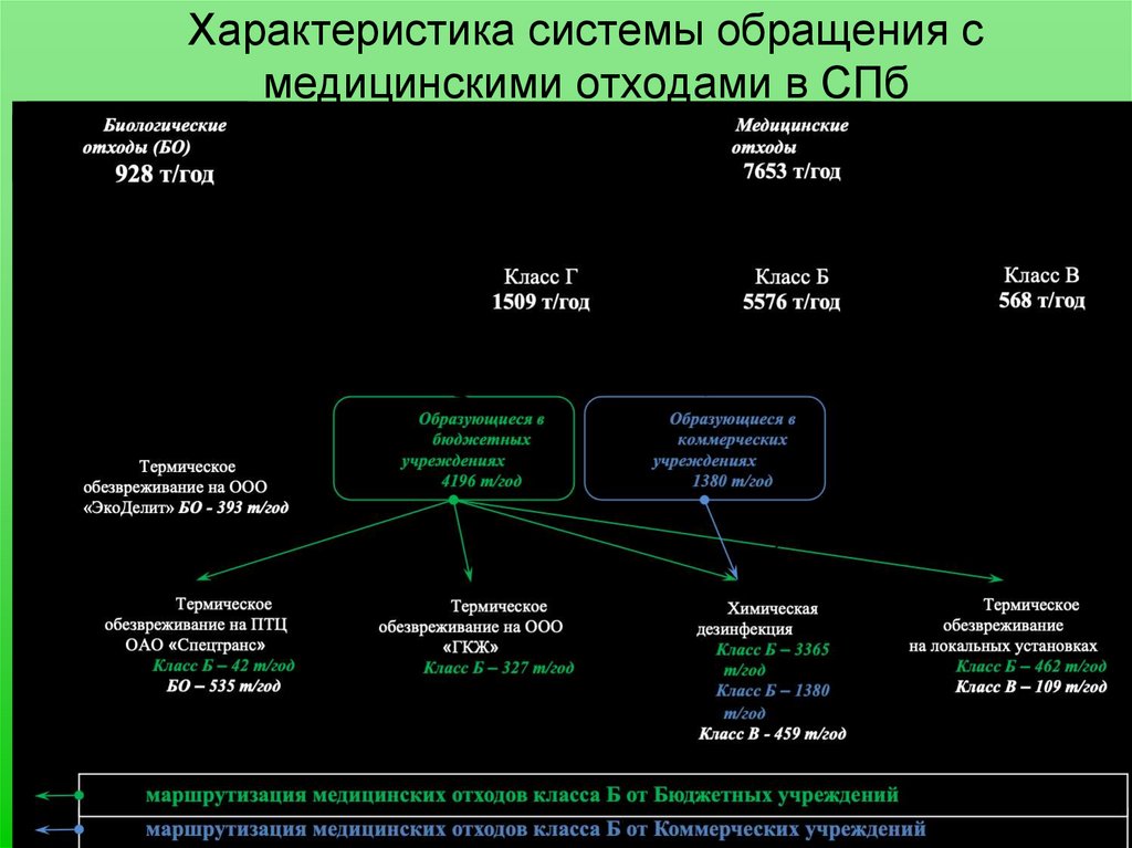 Характеристика системы обращения с медицинскими отходами в СПб