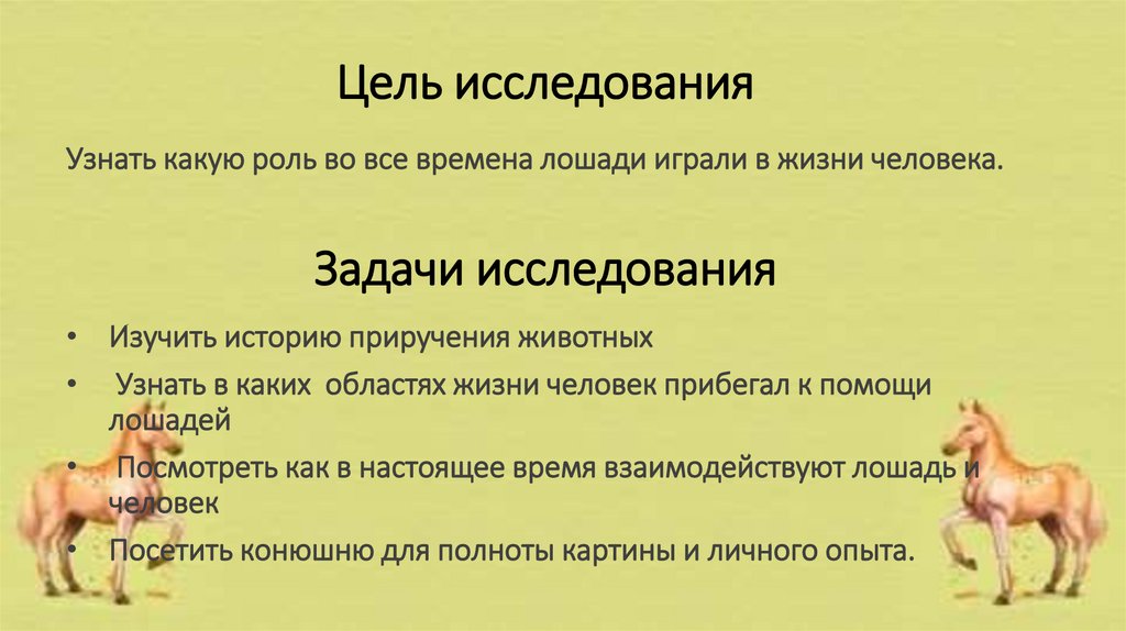 Цель исследования