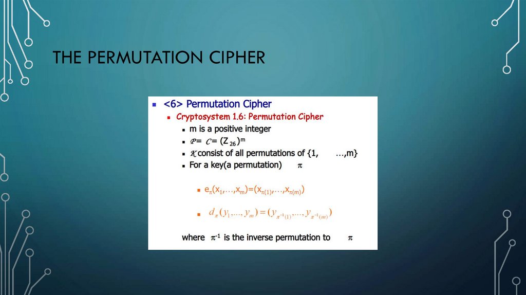 The Permutation Cipher