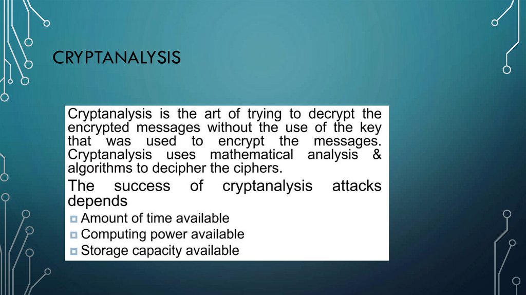 Cryptanalysis