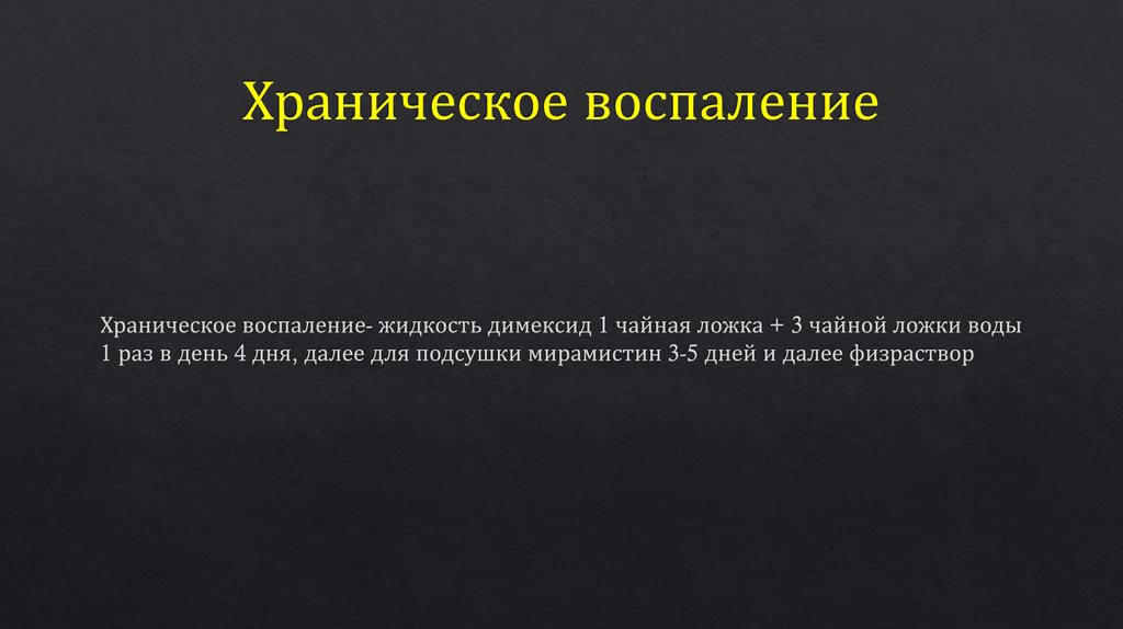 Храническое воспаление